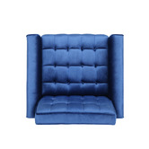 Furniture Market Bartos Button-Tufted Velvet Armchair