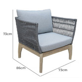 Vibrant Living 5 Seater Zuma Outdoor Lounge Set