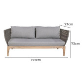 Vibrant Living 5 Seater Zuma Outdoor Lounge Set