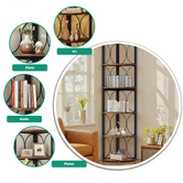 Vibrant Living Suri 5 Tier Corner Shelving Unit