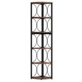 Vibrant Living Suri 5 Tier Corner Shelving Unit