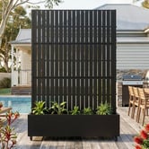 Vibrant Living Jael Steel Trellis Planter