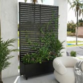 Vibrant Living Sonnet Steel Trellis Planter