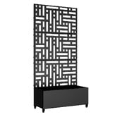Vibrant Living Devyn Steel Trellis Planter