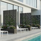 Vibrant Living Sonnet Steel Trellis Planter