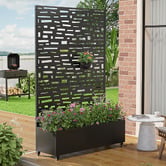 Vibrant Living Berlin Steel Trellis Planter