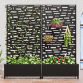 Vibrant Living Berlin Steel Trellis Planter