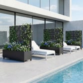 Vibrant Living Tylan Steel Trellis Planter