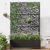 Vibrant Living Cypress Steel Trellis Planter