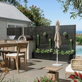 Vibrant Living Jael Steel Trellis Planter