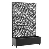 Vibrant Living Cypress Steel Trellis Planter