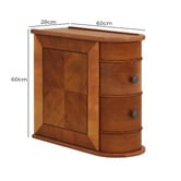 Vibrant Living Nikola 2 Drawer Bedside Table