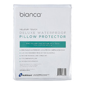 Bianca Velour Touch Waterproof Pillow Protectors