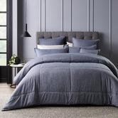 Bianca 6 Piece Blue Maynard Comforter Set