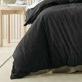 Bianca Charcoal Acacia Cotton Quilt Cover Set