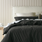 Bianca Charcoal Acacia Cotton Quilt Cover Set