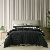 Bianca Charcoal Acacia Cotton Quilt Cover Set