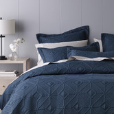 Bianca Navy Kazimir Coverlet Set
