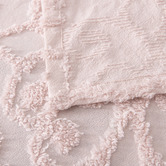 Bianca Blush Ella Cotton Chenille Bedspread Set