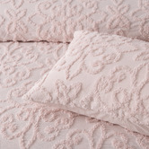 Bianca Blush Ella Cotton Chenille Bedspread Set