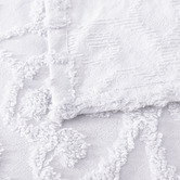 Bianca White Ella Cotton Chenille Bedspread Set