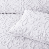 Bianca White Ella Cotton Chenille Bedspread Set