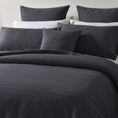 Bianca Charcoal Kahlani Cotton-Blend Quilt Cover Set