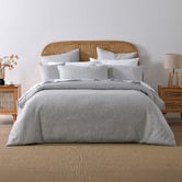 Bianca Grey Marle Pesaro Quilt Cover Set