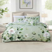 Bianca Sage Salisbury Cotton Sateen Quilt Cover Set