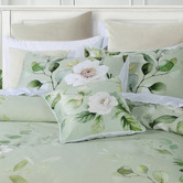 Bianca Sage Salisbury Cotton Sateen Quilt Cover Set