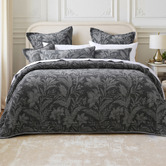 Bianca Grey Maidstone Cotton Jacquard Bedspread Set
