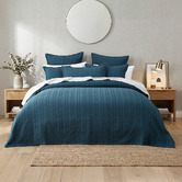 Bianca Ashcombe Yarn-Dyed Cotton Bedspread Set
