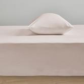 Bianca Heston 300TC Cotton Percale Fitted Sheet &amp; Pillowcases