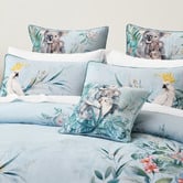 Bianca Eucalyptus Cotton Sateen Quilt Cover Set