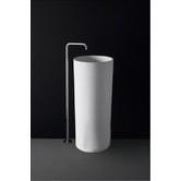 Agnella Bathroom Betto Pedestal Stone Basin 450mm x 450mm x 900mm