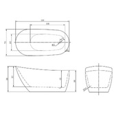 Agnella Bathroom Phoenician Free Standing Bath