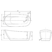 Agnella Bathroom Phoenician Free Standing Bath