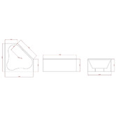 Agnella Bathroom Clove Free Standing Corner Bath