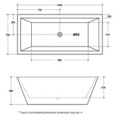 Agnella Bathroom Carlton Free Standing Bath