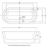 Agnella Bathroom Enza Free Standing Bath