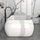Agnella Bathroom Double Deluxe 1790mm Free Standing Bath