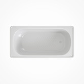 Agnella Bathroom Nella Steel Bath With Porcelain Coating &amp; Anti Slip Texture