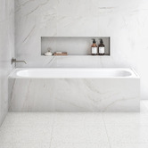 Agnella Bathroom Nella Steel Bath With Porcelain Coating &amp; Anti Slip Texture