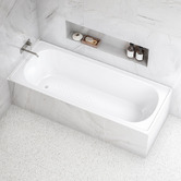 Agnella Bathroom Nella Steel Bath With Porcelain Coating &amp; Anti Slip Texture