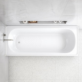 Agnella Bathroom Nella Steel Bath With Porcelain Coating &amp; Anti Slip Texture