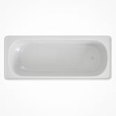 Agnella Bathroom Nella Steel Bath With Porcelain Coating &amp; Anti Slip Texture