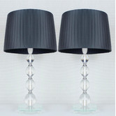 Palatial Designs 45cm Iris Ribbon Shade Table Lamp
