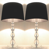 Palatial Designs 45cm Iris Ribbon Shade Table Lamp