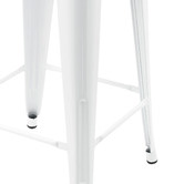 Milan Direct 65cm Tolix Replica with Timber Seat Barstools