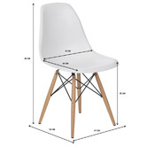 Milan Direct Eames Replica DSW Side Chairs